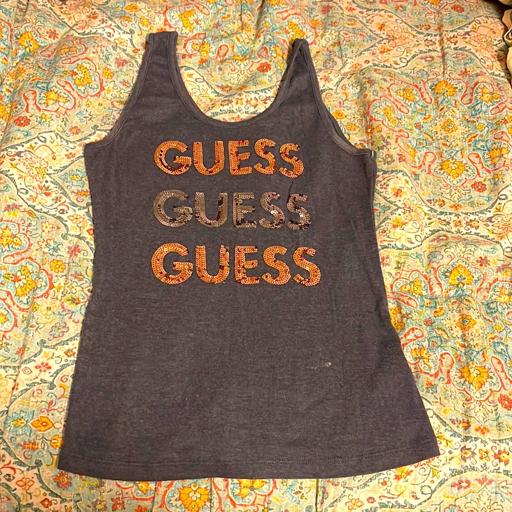Grey Guess Tank Top